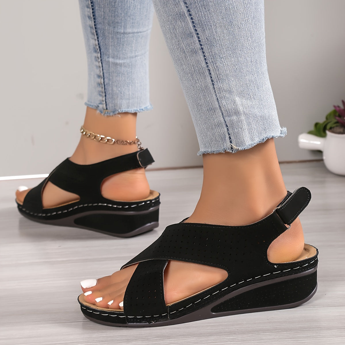 YNARA | COMFORT SLINGBACK SANDALS