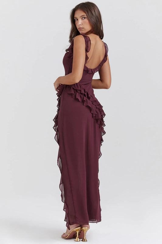 Arianna - Romantic Ruffle Maxi Dress