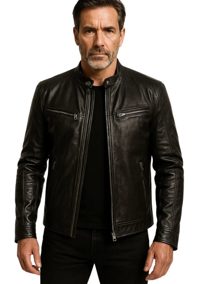 James | Men's Handcrafted Leather Jacket