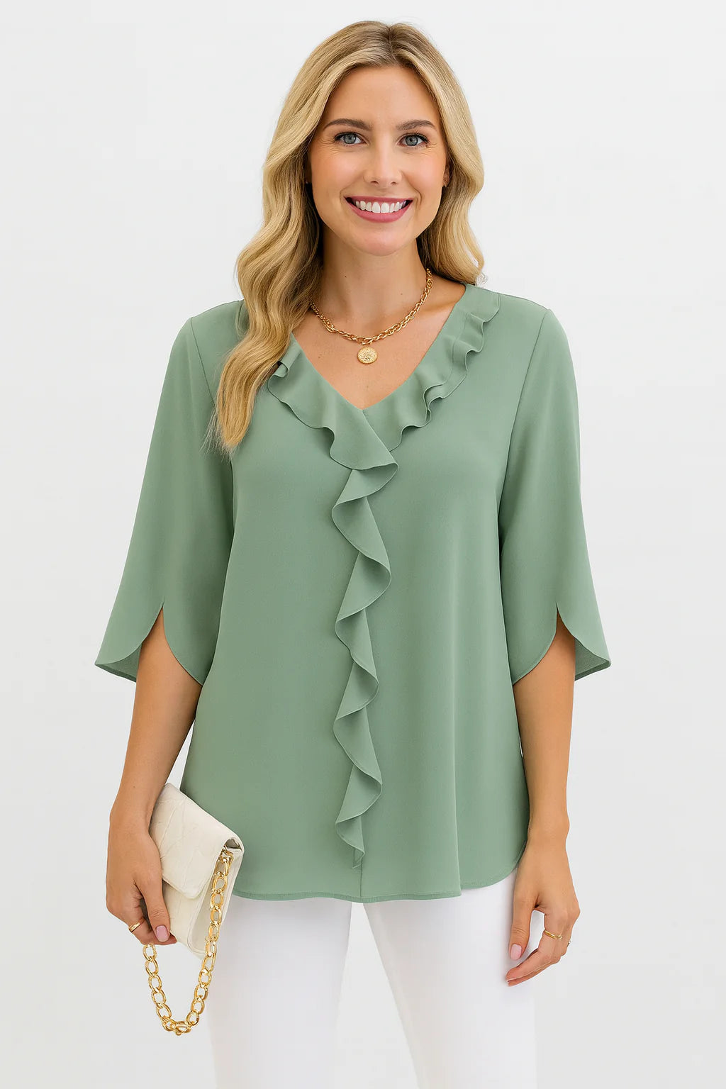 AGNES | Ruffle Charm Blouse